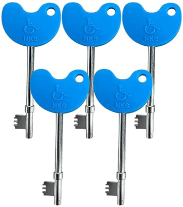 NKS Radar Key Disabled Toilet Bathroom Door Access Braille Easy Turn Pack Opens Over 10,000 Disabled Toilets (1) (5)