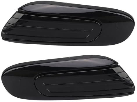 Seitenmarkierungsleuchte, sequentieller Signalblinker, sequentiell, bernsteinfarben, LED-Licht, Repeater-Lampe, Ersatz für Mini Cooper (schwarz, F55 Hardtop F56 Schrägheck 2014–2024 MN1)