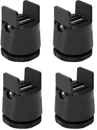 DONGKER Möbelerhöhung, 4 Stück 6-8cm Höhenverstellbar Betterhöhung, Starke platzsparende Steigleitung mit Filzunterseite für Boden, Bett, Couchtisch, Sofa, Schreibtisch, Stuhlbein