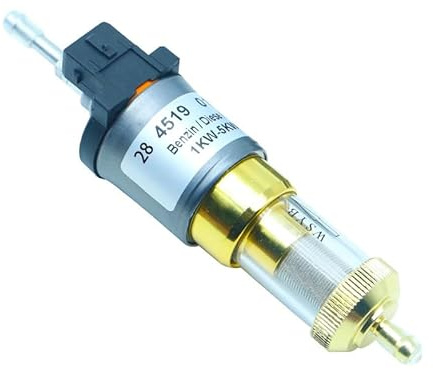 MACHSWON Bomba de combustible silenciosa de 12 V y 28 ml, calentador de estacionamiento, bomba de pulsos electrónica, bomba de combustible universal para calentador de aire de 1 KW-5 KW, motor de