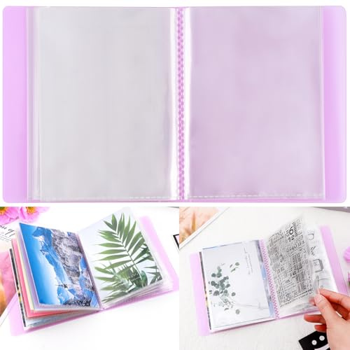 A6 transparente Aufkleber-Foto-Aufbewahrungsalbum, Stempel-Stanzschablonen, Aufbewahrungsbuch, Organizer, Ordner, 40 Seiten, transparente Kunststoff-Ordner für Stanzformen, Schablonen, Prägung,