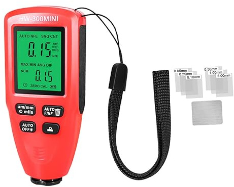 Cabilock Misuratore Di Spessore Della Vernice Digitale Per Auto Tester Di Profondità Della Vernice Misuratore Di Spessore Del Rivestimento Strumento Leggero e Pratico Per Uso Industriale e