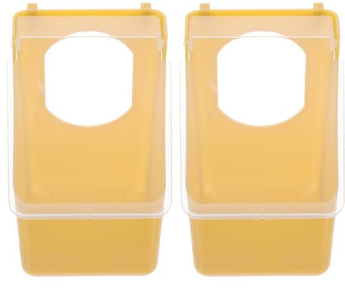 VANZACK Alimentador Colgante para Palomas con Tapa Multifuncional Comedero De Aves para Jaula FáCil De Instalar Y Limpiar 5.1X3.7X2.9 Pulgadas ÚTil para Aves Pequeñas