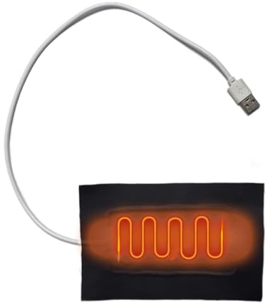 Elektrisches Heizkissen - USB -Heizkissen | 15x10 cm Kleidungwärmpads, weicher Stoffwärmer, 5 V 1a USB -Ladevorhöhe, tragbare Winterkomfortvorräte für Bauch, Lendenwirbelsäule, Wirbelsäule, Nacken