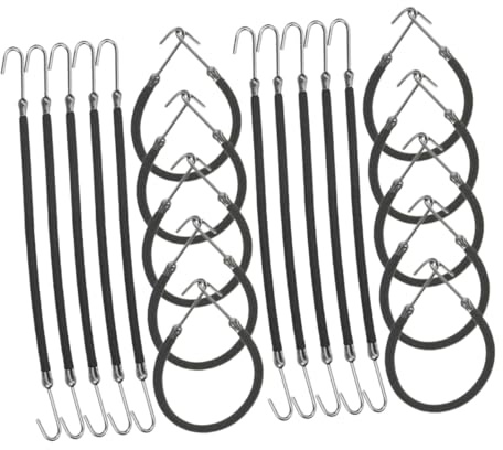 Gadpiparty 20 Piezas Juego De Gancho Para El Cabello Bandas Elásticas Lazos Elásticos Para El Cabello Tienes De Cabillo Suaf Porta Lazos Para El Cabello Portatil Planchar