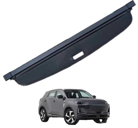 YJTYC Auto Einziehbarer Laderaumabdeckung Kofferraum für Changan 2nd and 3rd Generation CS55PLUS/CS55, Auto Einziehbare Hintere Kofferraum Hutablage Ausziehbar,Canvas Material