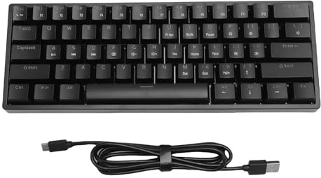 XUMIUZIY Tastiera Meccanica del 60 Percento, Tastiera da Gioco Cablata Compatta Retroillumina RGB con Interruttore Blu, per i Giocatori di Giocatori per Laptop per PC Winos MacOS Viaggi