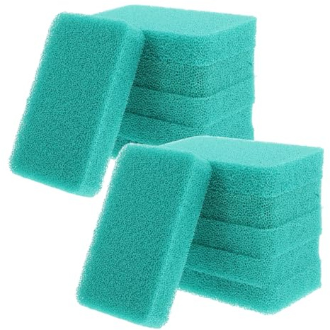 Mikinona 10 Piezas Esponjas de Silicona para Limpieza de Cocina Reutilizables Resistentes Secado Rápido de Unidades para Platos Frutas y Verduras