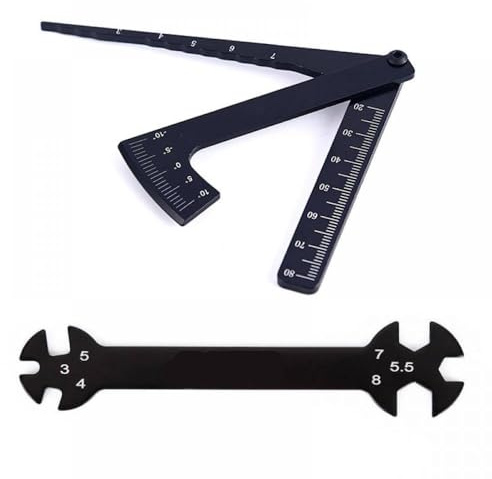 GHJtRs RC Car Wheel Hub Tool Wrench Set 3mm 4mm 5mm 5. 5mm 7mm 8mm For Compatible With Various 1/10 Scale Remote Control Vehicles