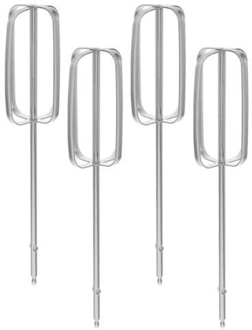 Cabilock Accessori per Mixer da Cucina 4 Pezzi in Acciaio Inossidabile Compatibili per Sostituzione Sbattitore Elettrico per Cucina e Pasticceria Riutilizzabile