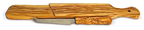 Planche à saucisson rectangulaire en bois d'olivier (sans couteau)