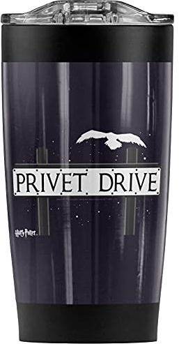 Logovision Harry Potter Privet Drive Stainless Steel Tumbler 20 oz Coffee Travel Mug/Cup, Vacuum Insulated & Double Wall with Leakproof Sliding Lid | Great for Hot Drinks and Cold Beverages