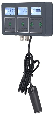 Fockety Wasserqualität Tester, 8 in 1 S.G PH EC Salt ORP TDS CF Temp Meter WiFi Online Digital Water Tester, Mobile App Überwachung 0,01 Auflösung High Accuracy PH Meter für Spas Aquariums