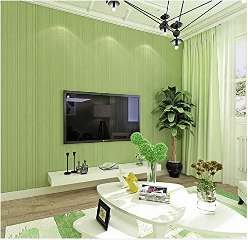Grün Vliestapete 9,5 m x 0,53 m Fest Tapete Modernes Design Streifen Tapete für Flur Wohnzimmer Schlafzimmer Büro