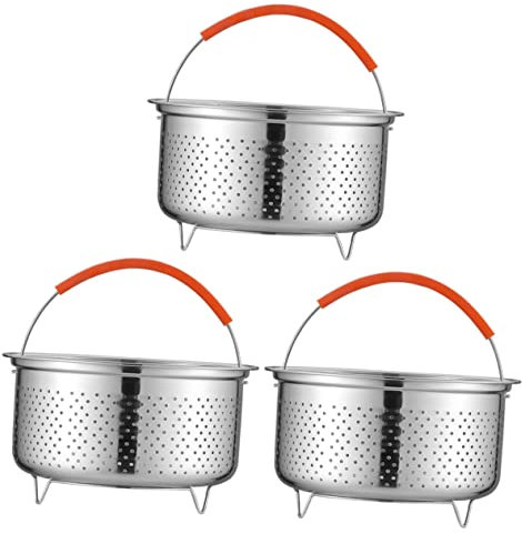 OQHAIR 5 sets Iron with Tray Plate Baking Vegetables Metal Suitable Grill Stove Raclette Accessories Cheese Oven Melter Pan Home Small Meat Kitchen of for Mini Roaster Fish Cooking (Silve