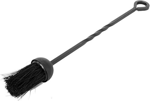 Unibos All Fireside Fireplace Fireside Accessories Item You Need Coal Ash Fire Tools Shovel Poker Tongs Pan Saver New (Iron Brush Black)