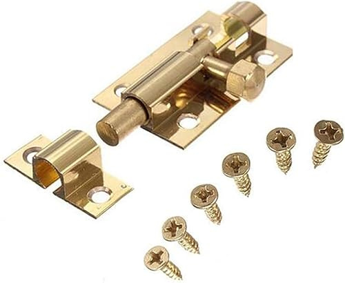 Serratura for porta, chiavistello for porta, serratura con bulloni scorrevoli, chiusura a scorrimento Piccola chiusura in ottone Serratura for porta in legno Cancello di casa Chiusura a scatto Chiusur