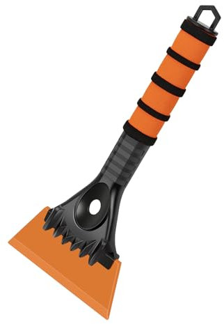 Cloudgree Ice Scraper, Car Essentials For Car Windshield Windscreen Snow Shovel Wiper Brush Ice Removal Frost Shovel with Ergonomic Foam Grip For Truck Vans SUV