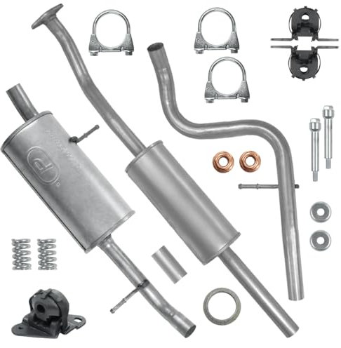 Polmo Schalldämpferset Auspuffanlage Auspuff für Citroen C3 1 I 2003-2010 1.6
