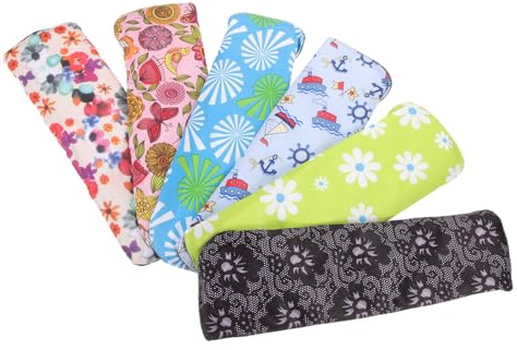 minkissy 6piezas Toallas Sanitarias Reutilizables De Compresas Higiénicas Para Mujeres De Toalla Sanitaria Femenina Para Uso Diario