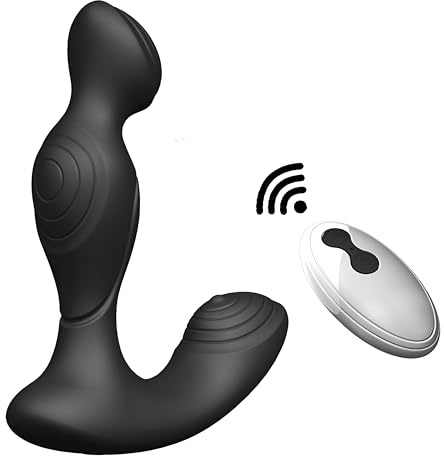 XoticPlay Vibrating Anal Vibrator Prostate Massager, Anal Sex Toys Vibrator with 10 Vibration Modes, Adult Toys Remote Control Butt Plug Adult Anal Sex Toys for Men, Women and Couples