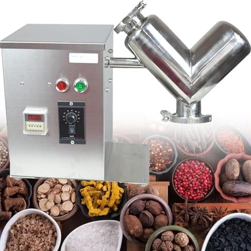 DPQYJPP 2L Open-Cover-Stop Protection Electric Grain Grinder 0.55KW 24r/min Superfine Mill for Herb/Spice/Nut/Cereal 30s Speedy Grinding with Overload Protection& Timer& Commercial