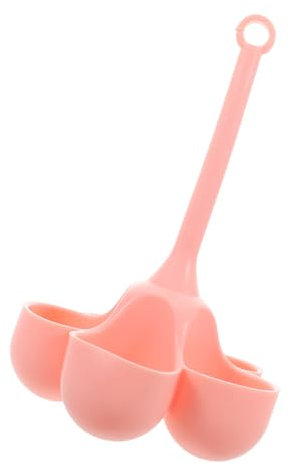 DOITOOL Hervidor de Huevos de Silicona de 5 Cavidades Rosa Portátil