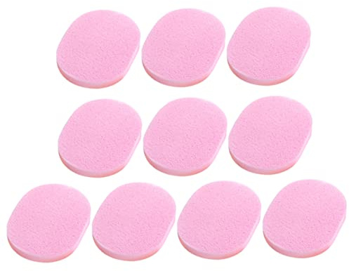 VINTORKY 30pcs Facial Sponge Makeup Removal Puff Thin Seaweed Exfoliating Face Washing Pads for Sensitive Skin Daily Cleansing and Skincare Random Color