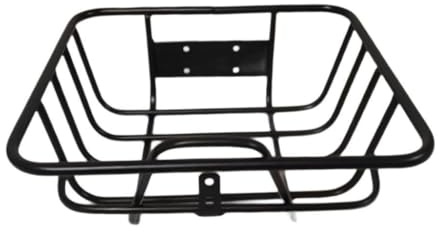 KESOTO Fahrrad Vorderkorb, Fahrrad Lenkerkorb, Einfache Installation, Metall Fahrradkorb, Ersatz für Reiten, Outdoor Sport, Einkaufen, L