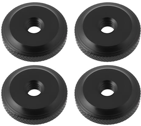 The Lord of the Tools 4pcs 1/4x20 Aluminum Knurled Nuts for Photo Thread Camera Screwand Tripod