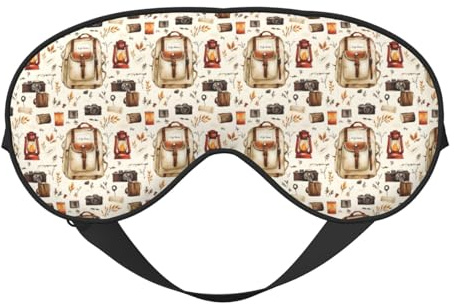 Máscara de sueño para los ojos para hombres y mujeres - Herramientas de camping - Hebilla ajustable - Máscara de sueño opaca - Máscara de sueño cómoda para hombre y mujer - Diadema divertida para los