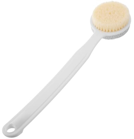 LIFKOME Spazzola Per Piedi Con Manico Lungo, Pietra Pomice Per Pelli Dure, Raspa Esfoliante Per La Rimozione Delle Pelli Morte, Strumento Per Pedicure Portatile Per Uso Domestico e in Viaggio