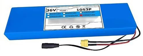 36V 30Ah Elektrofahrrad Batterie, 36V 10S3P E-Bike Akkupack Eingebautes BMS Mit Ladegerät, Für 200W 350W 500W 800W 1000W Scooter Elektrofahrräder Motor 36V 30Ah,T