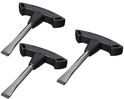 T Handle Flat Head Screwdriver, T Handle Flathead Screw Drivers Assembly Tool for Slotted Screw Used on Quick Release Plate or Camera Tripod Monopod Small Flat Head Screwdriver