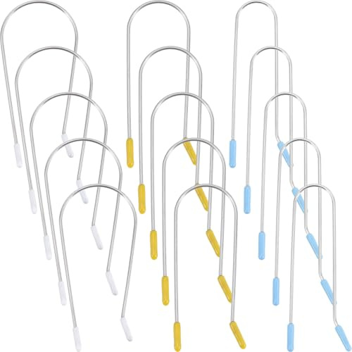Healeved Pinces à Bigoudis Chauffants Lot de 24 Clips Adaptés aux Rouleaux Chauffants 1,9-3,81 CM pour Coiffure Maison et Cheveux Bouclés Femmes