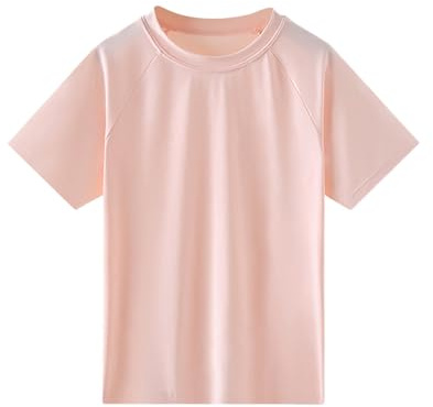 Enfant de Bain à Manches Courtes Rashguard pour garçons, UPF 50+, séchage Rapide, pour Le Sport, la pêche, Le Surf, la Plage, pour Enfants, Filles et Jeunes (11-12 Years)