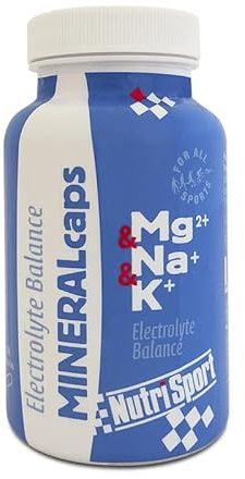 NUTRISPORT Mineral Caps | Complemento Alimenticio Deportivo | Aporte de Electrolitos | Fuente de Minerales | Minimizar Calambres y Lesiones | 106 Cápsulas
