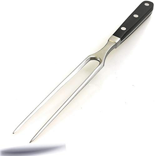 Kerafactum Bratengabel Fleischgabel Grillgabel Tranchiergabel Fleisch Braten Gabel für Bratenstücke und Grillfleisch aus hochwertigem Edelstahl extra schwere Qualität 29 cm Meat Fork