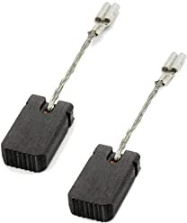 Trade-Shop Lot de 2 balais de charbon pour meuleuse d'angle 6 x 10 x 17 mm pour Bosch GWS 17-125 CIE (3 601 G9H 0H0), GWS 17-125 CIEX (3 601 G9H 100)