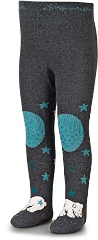 Sterntaler Unisex Baby Krabbelstrumpfhose Eisbär Elia crawling tights, anthrazit melange, Normal