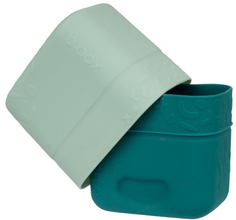 b.box Silicone Snack Cups | Reusable Food Meal Prep Storage Container | Fits in Lunchbox | Oven, Microwave, Freezer & Dishwasher Safe