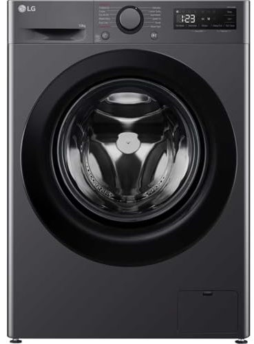LG F4Y510GBLN1 10kg 1400rpm Washing Machine - Black