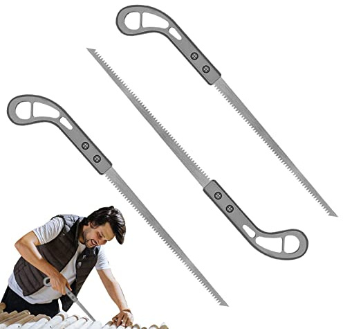 3 Pieces Outdoor Portable Hand Saw, MiniWall Panel Rugged Wood Working Small Saw with Non-Slip Handle, Easy Cutting Pruning Saw, Fine-Toothed Hand Saw for Garden Pruning