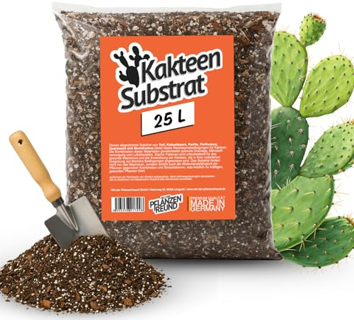 Nils der Pflanzenfreund® Substrat pour Cactus et succulentes 25 L | Terre Premium Riche en nutriments | pour Plantes Grasses et Fleurs | Structure aérée avec Drainage Optimal