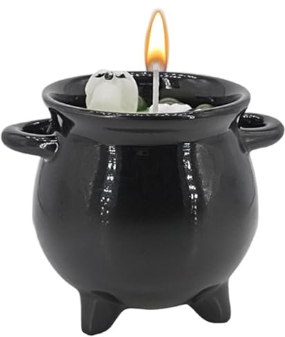 Candele Gotiche - Luci Da Tè In Cera Di Soia Per La Pentola Per Halloween | Candle Decor Per Meditazione, Tavolo Da Pranzo, Camera Da, Fulcro Del Festiva, Rituali Occulti, Altare Wic