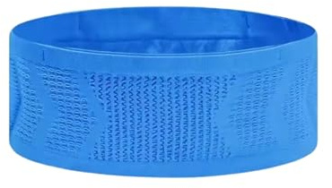 Ceinture Running, Convient aux Hommes et aux Femmes, Porte Votre téléphone et Votre flasque de Running, Ceinture de Running avec Porte-dossard et Porte-bâton (Bleu, L)