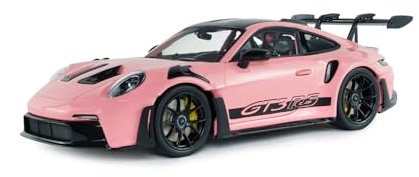 Solido - Porsche 911 GT3 RS 2024 1:18 – Die-Cast Modellauto, Sammlermodell aus Metall, pink, Exklusives Deutschland Modell, mit Kunststoffsockel, Fensterkarton