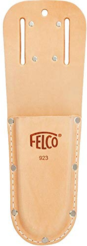 FELCO Etui Nr. 923 (Holster aus Echtleder, für Gartenschere 13, Tasche inkl. Schlaufe + Klammer zur Befestigung am Gürtel) 923