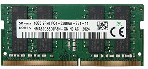 Hynix HMA82GS6DJR8N-XN 16GB DDR4 3200MHz SODIMM RAM PC4-25600 Arbeitsspeicher für Laptops, Desktop Minis & All in One