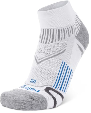 Balega Mixte Enduro Arch Support Performance Quarter Athletic Running Socks (1 Pair) Chaussettes De Course, Blanc, M EU